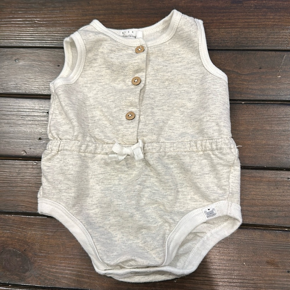Grey Romper - 6-9M